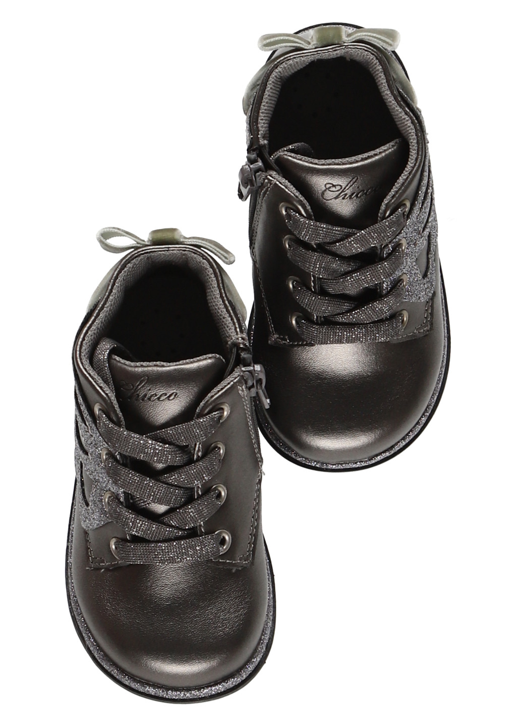 Темно-серые кэжуал осенние ботинки Chicco