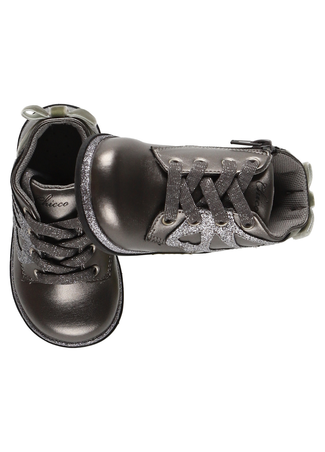 Темно-серые кэжуал осенние ботинки Chicco