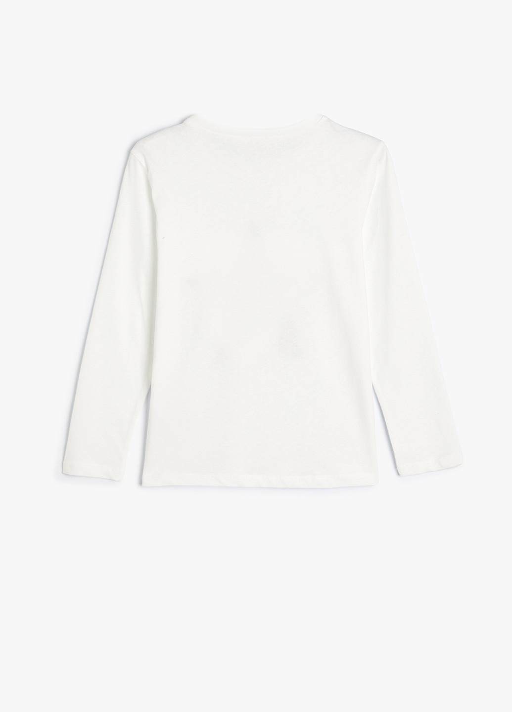 Белый демисезонный кэжуал лонгслив KOTON со звездами