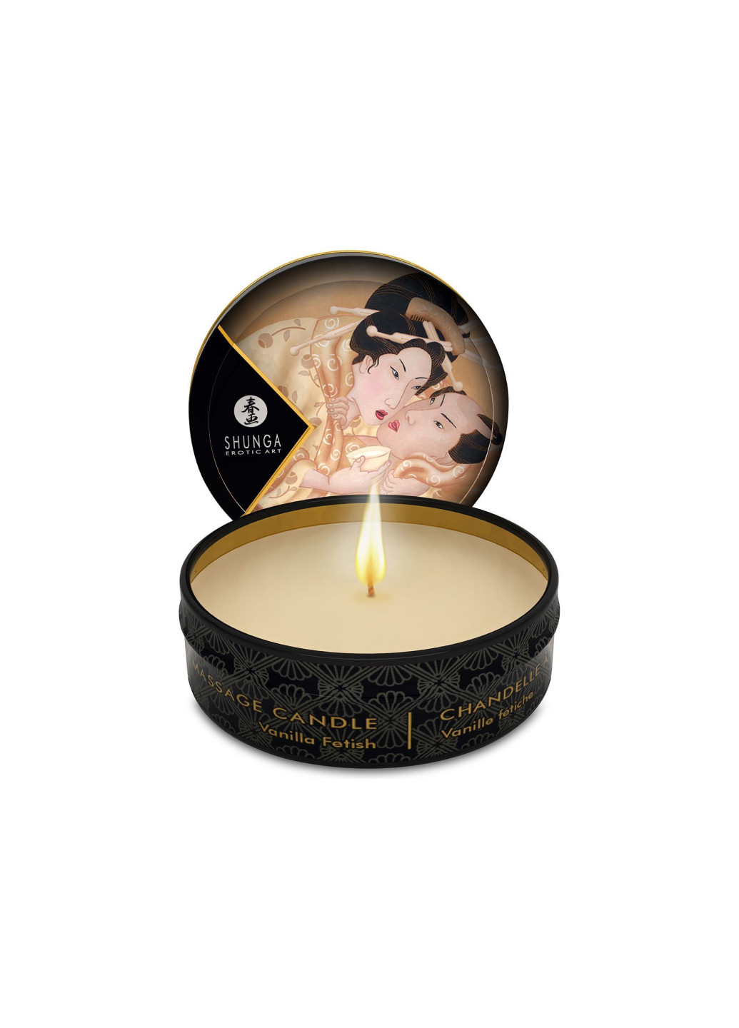 Массажная свеча Mini Massage Candle - Vanilla Fetish (30 мл) с афродизиаками Shunga (252438702)
