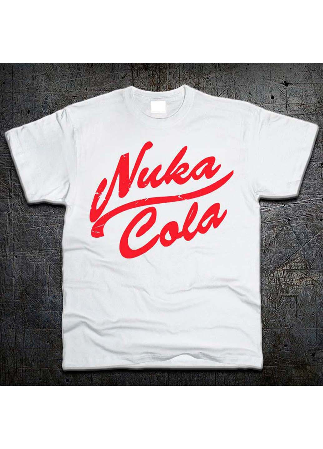 Біла футболка Fruit of the Loom Нюка-Кола Фаллаут Nuka-Cola
