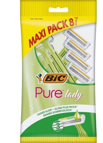 Набір бритв без змінних картриджів Pure 3 Lady 8 шт Bic (248671129)
