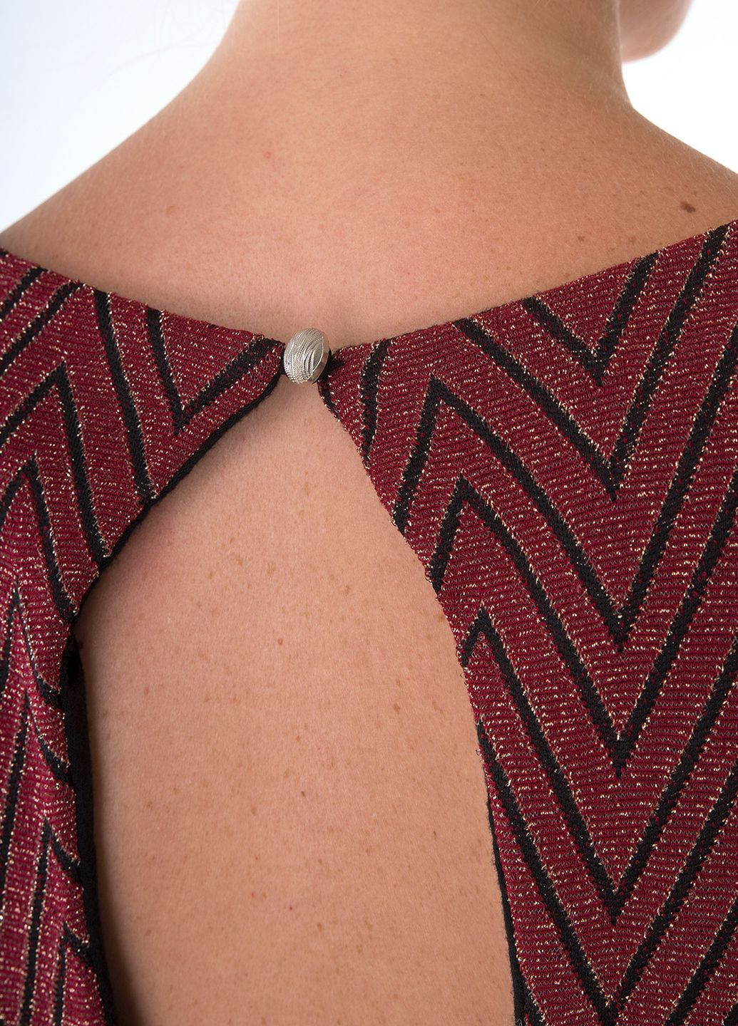 Комбинированное коктейльное платье Miss Miss однотонное