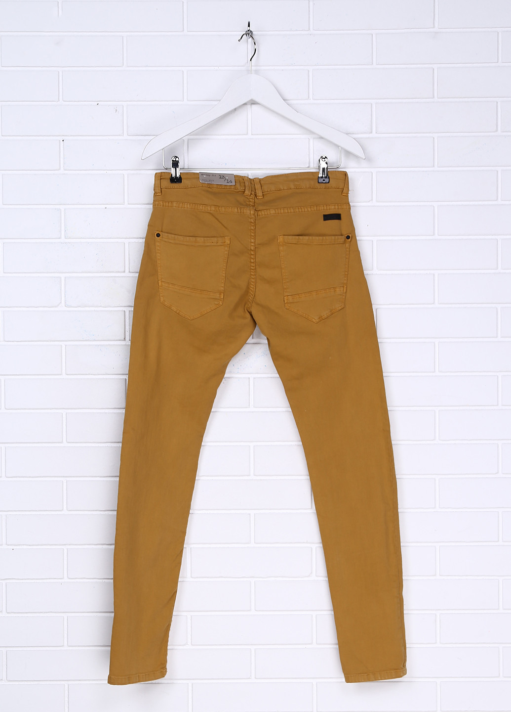 Желтые демисезонные скинни джинсы Zara