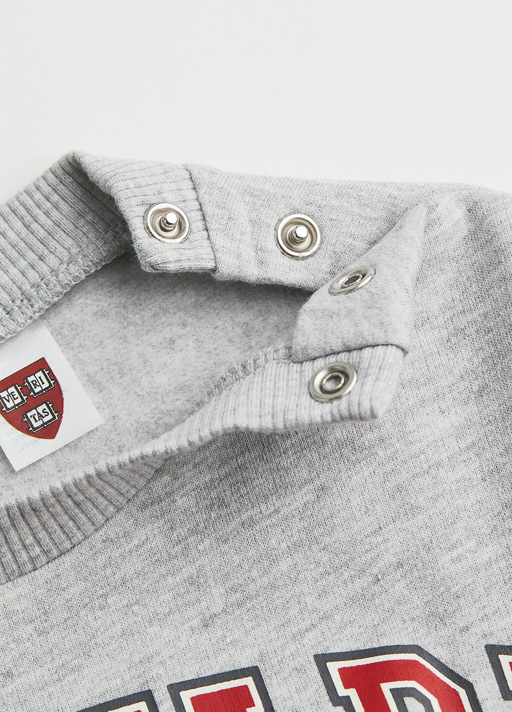 H&M свитшот бананы светло-серый кэжуал хлопок, трикотаж с начесом