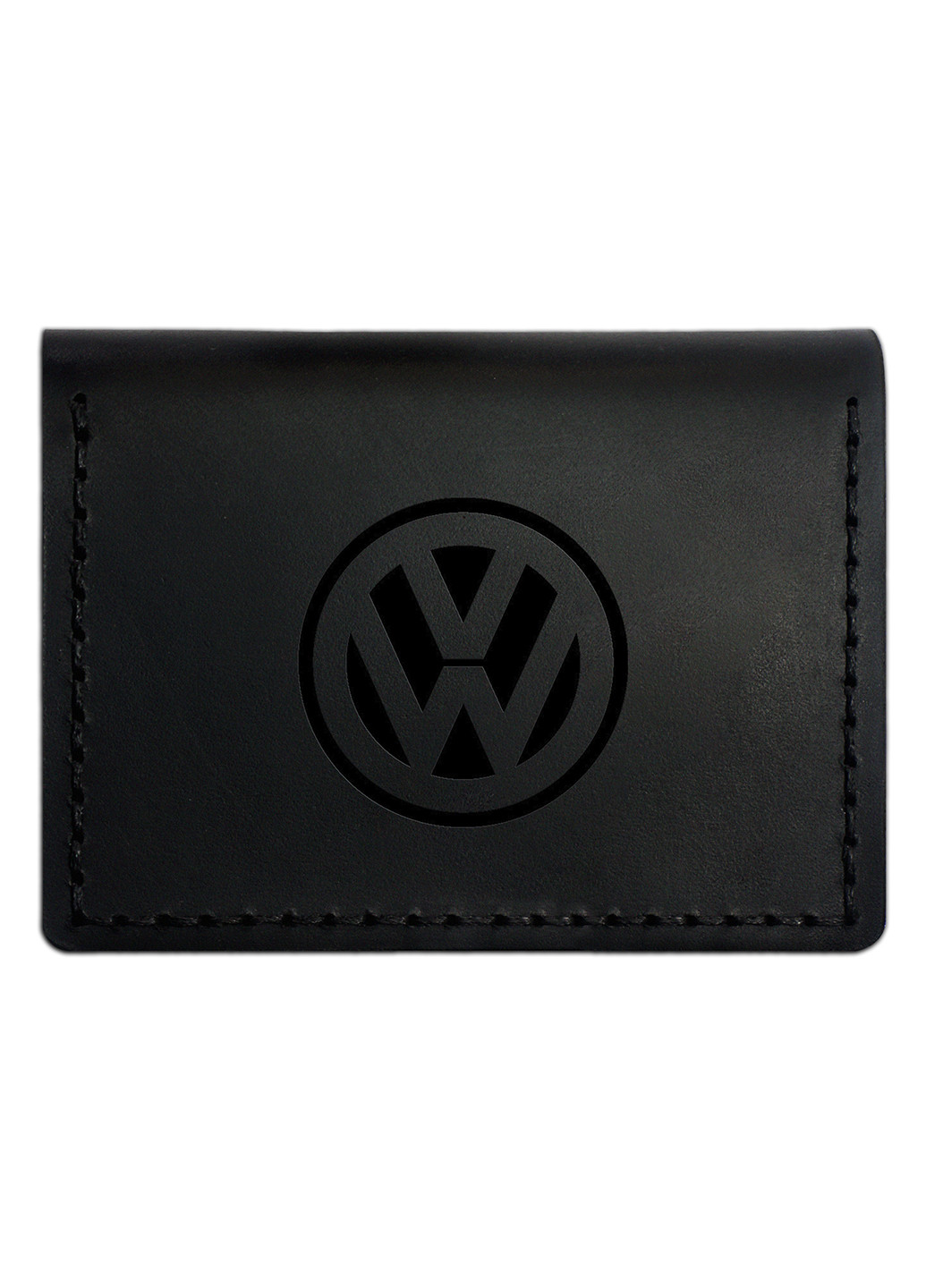 Портмоне - Обложка для автодокументов Volkswagen (4 окошка для прав, ID паспорта, пропуска) - Чёрный (nas150401-11) Anchor Stuff e-cover (252289991)