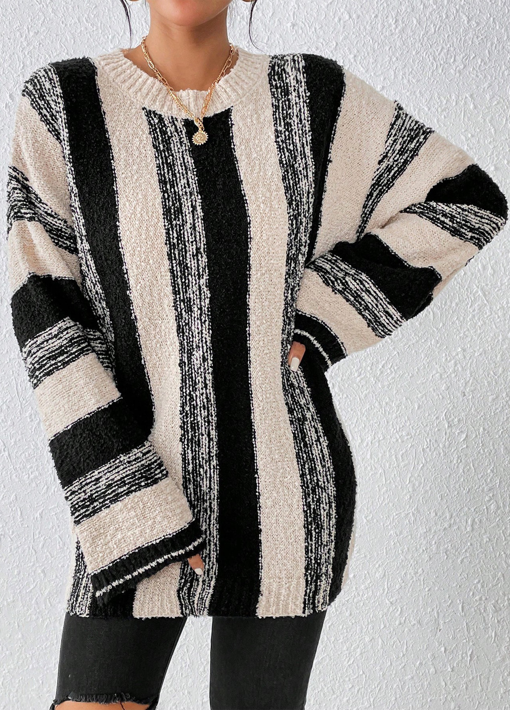 Комбінований демісезонний джемпер джемпер SHEIN