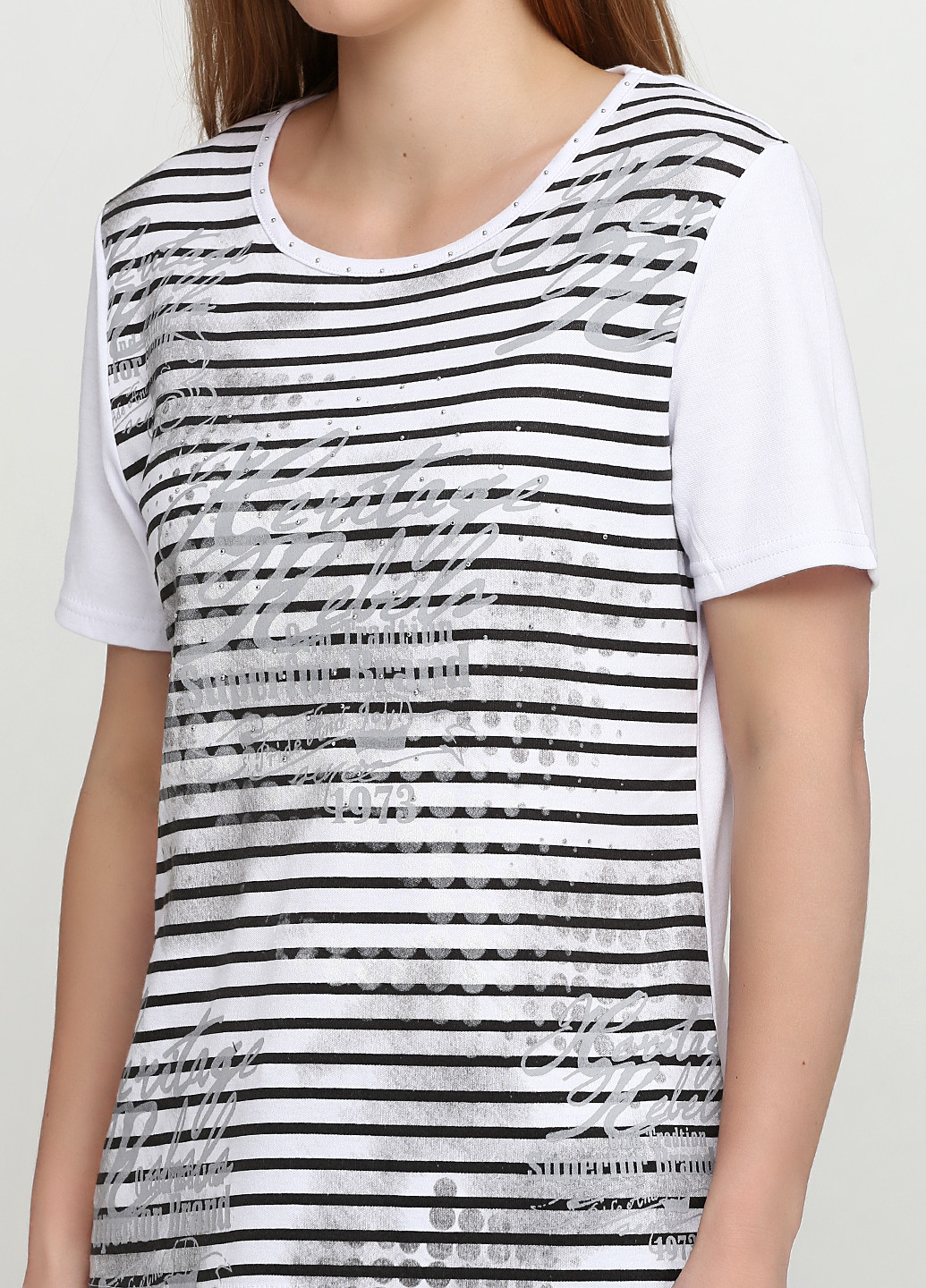 Чорно-біла літня футболка Paramour