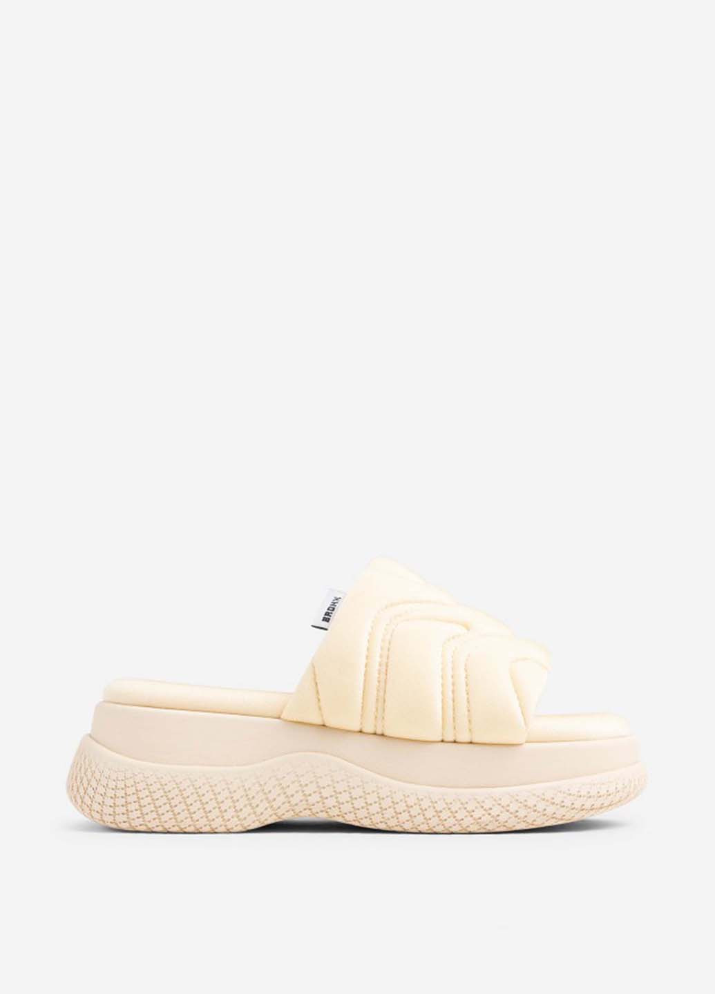 Бежевые шлепанцы Bronx