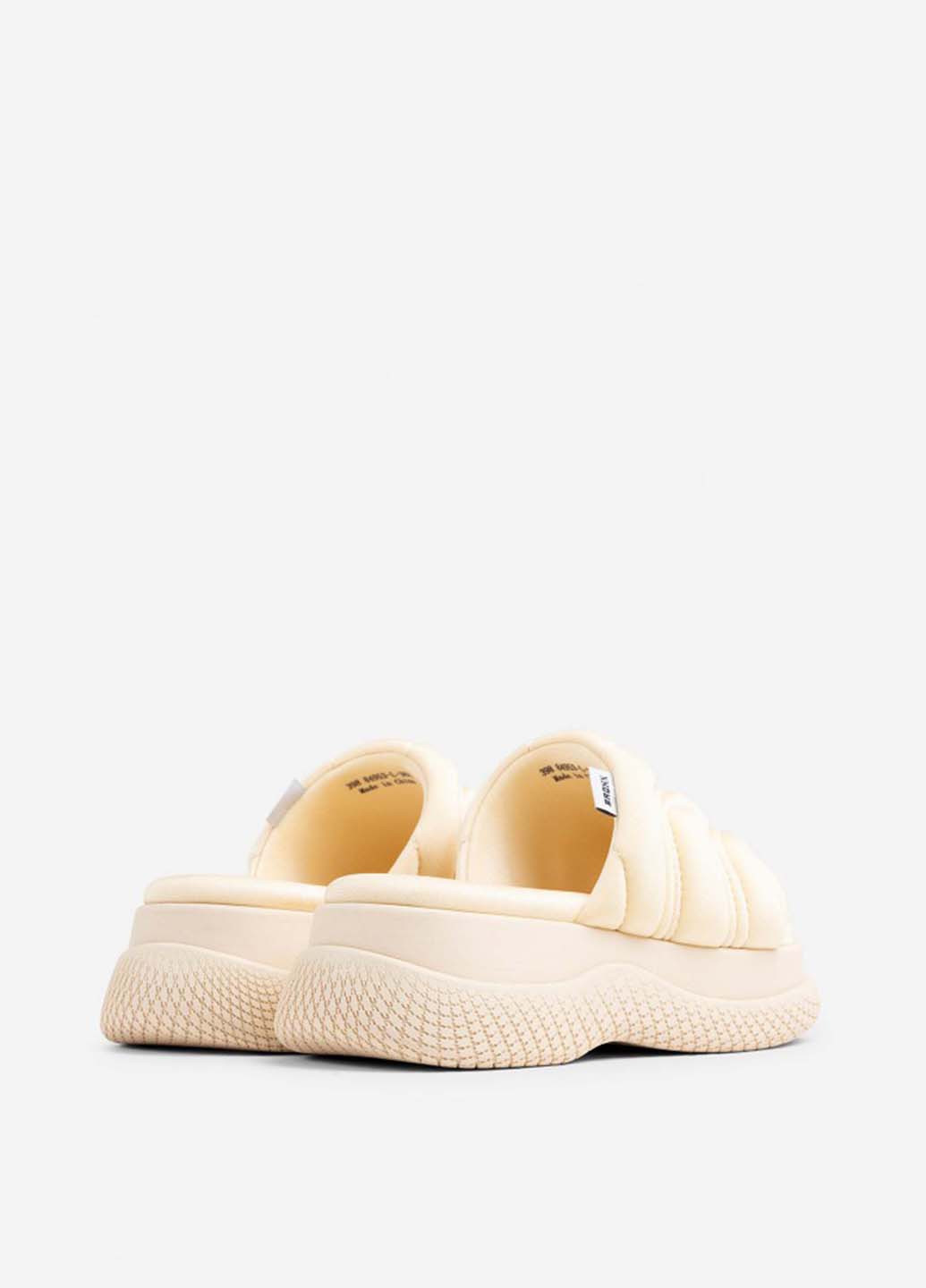 Бежевые шлепанцы Bronx