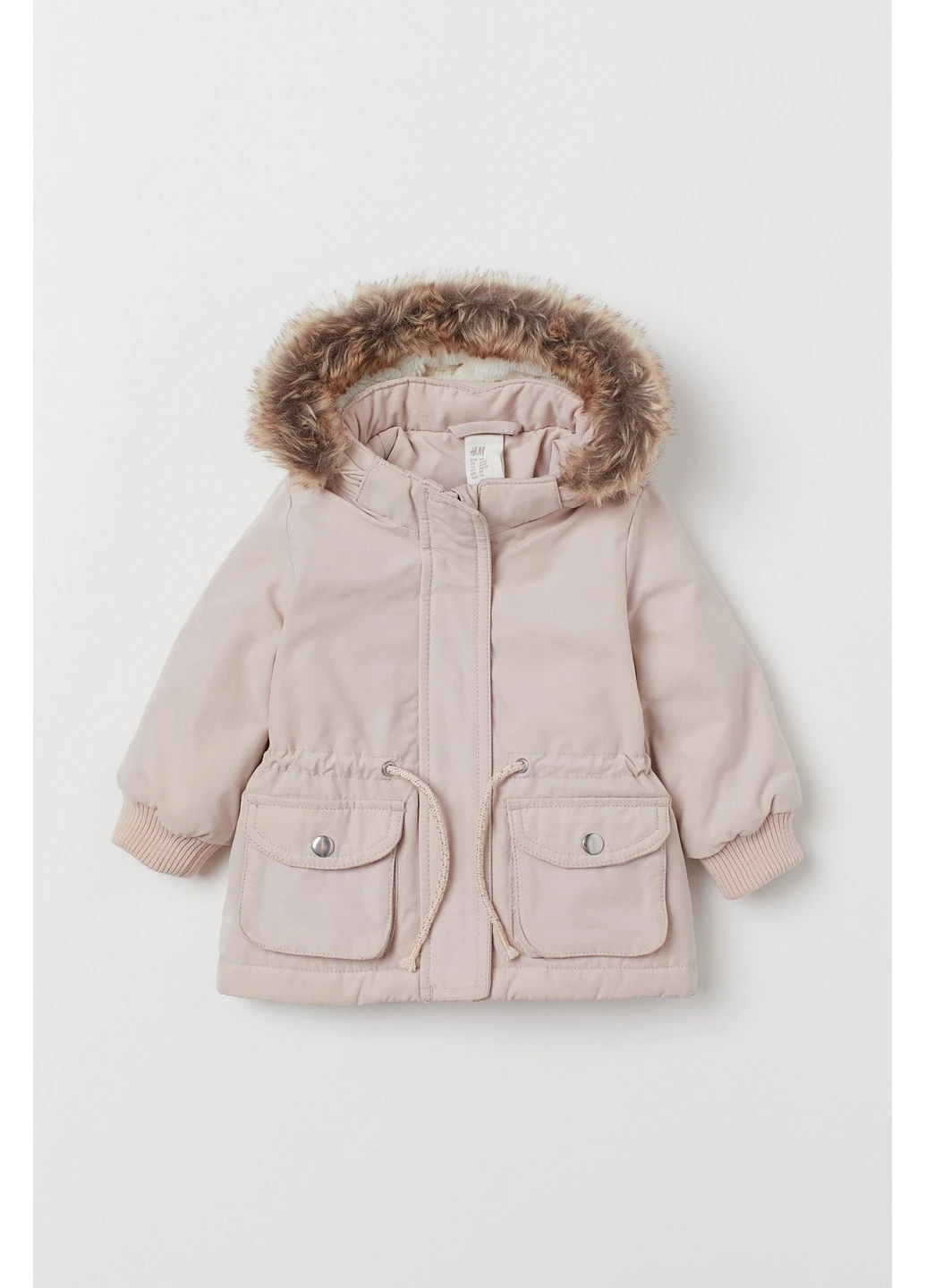 Рожева зимня куртка H&M