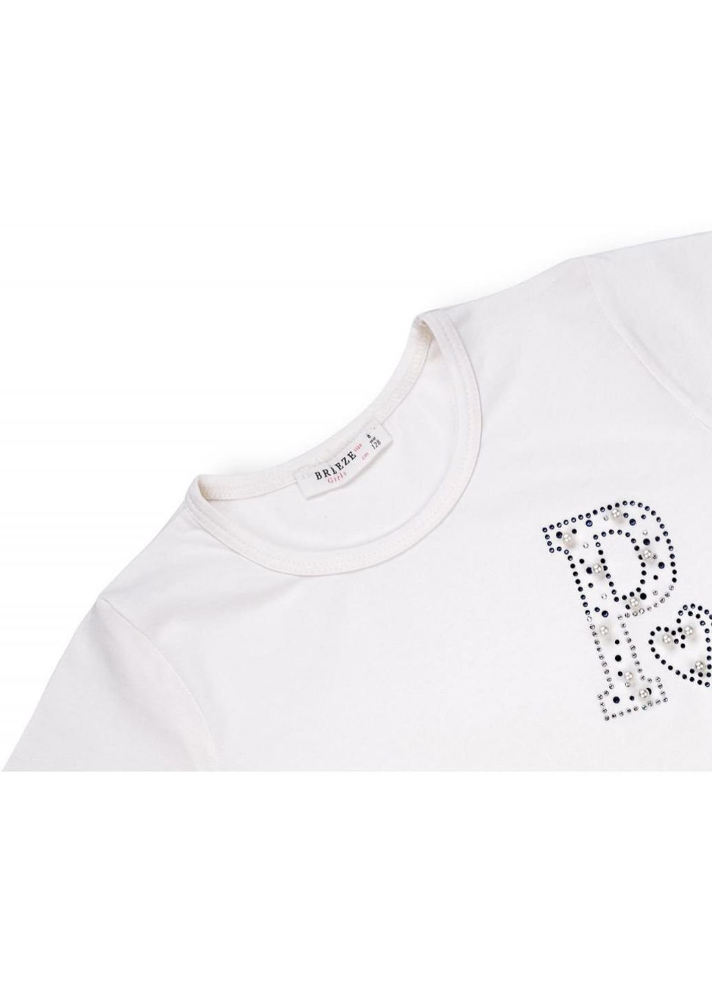 Бежева демісезонна футболка дитяча "paris" (10761-134g-beige) Breeze