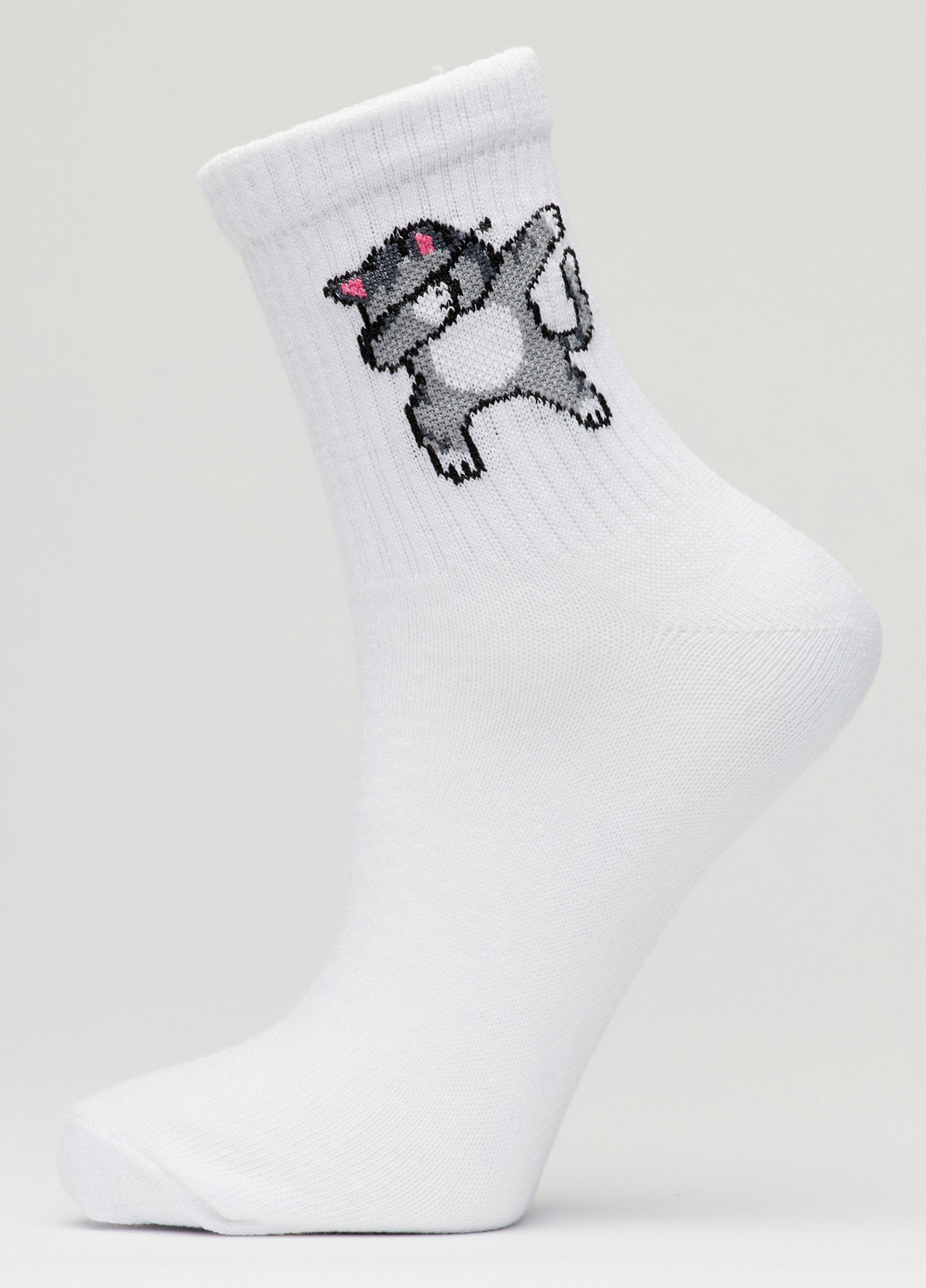 Шкарпетки Деб. Кіт Rock'n'socks білі повсякденні
