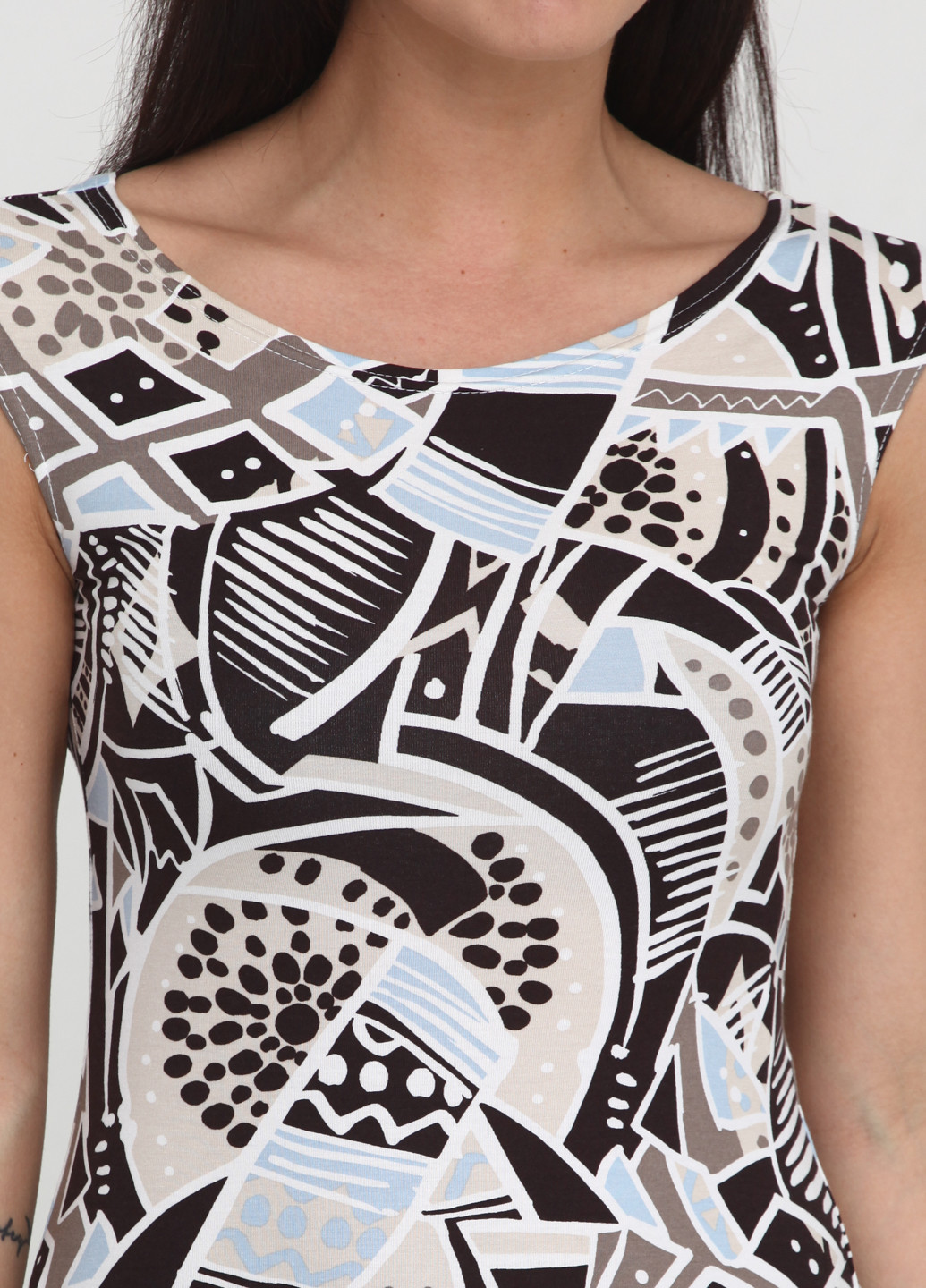 Комбинированная летняя блуза Stefanie L