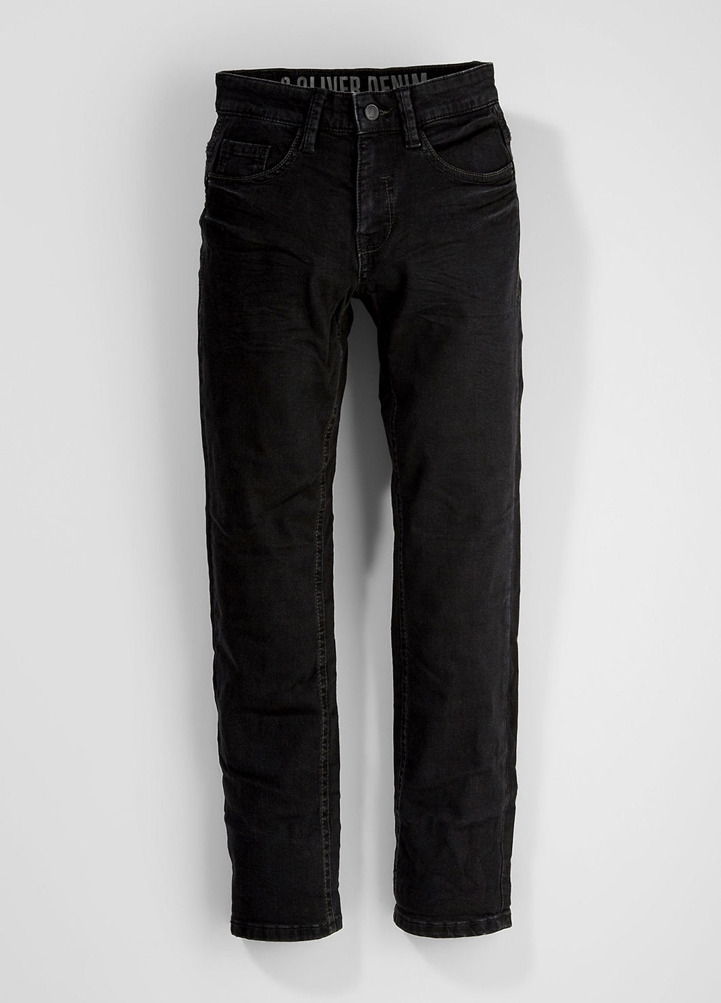 Черные демисезонные прямые джинсы S.Oliver