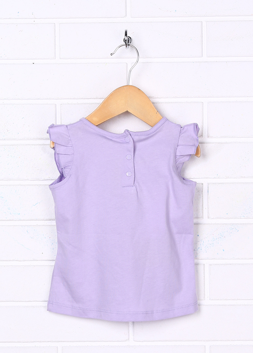 Фиолетовая летняя футболка с коротким рукавом Prenatal