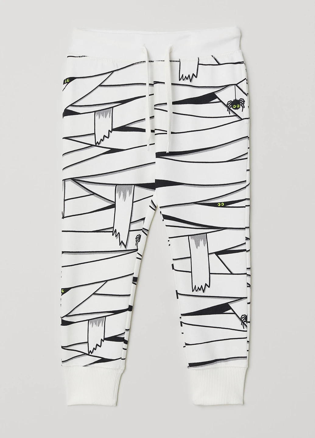 Белые спортивные демисезонные брюки джоггеры H&M