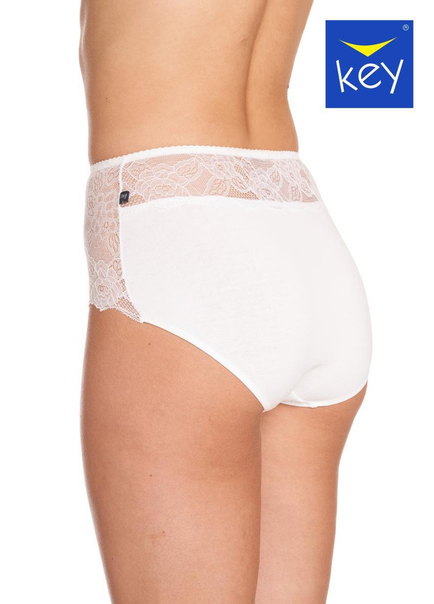Комплект трусів-міді жіночих 2 шт L білий LPF 280 Key (254399041)