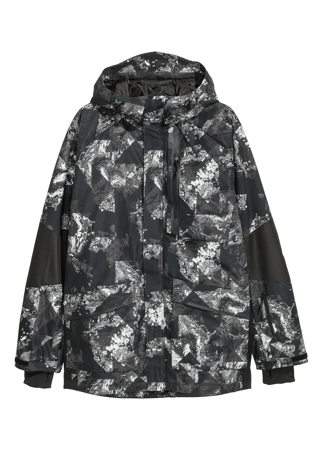 Черная демисезонная куртка лыжная H&M