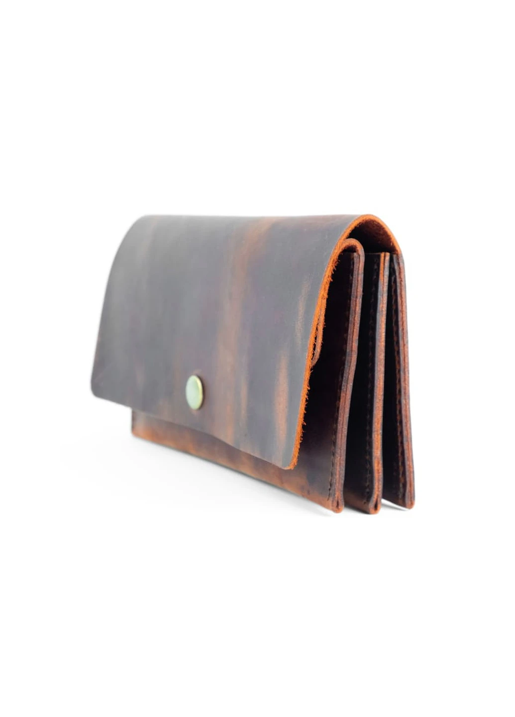 Шкіряний портмоне гаманець Space темно-коричневий супер-вінтажний Kozhanty (252315365)