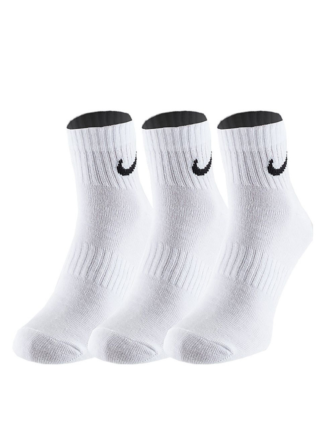 Білі шкарпетки (3 пари) sx7677-100 Nike логотипи (314148170)