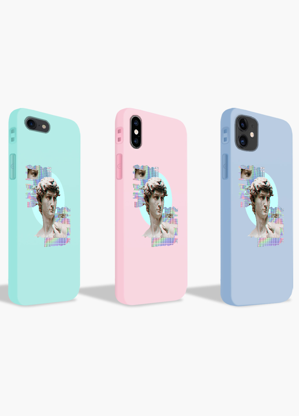 Чехол силиконовый Apple Iphone X Давид Ренессанс (David Renaissance) (6129-1584) MobiPrint (219518177)