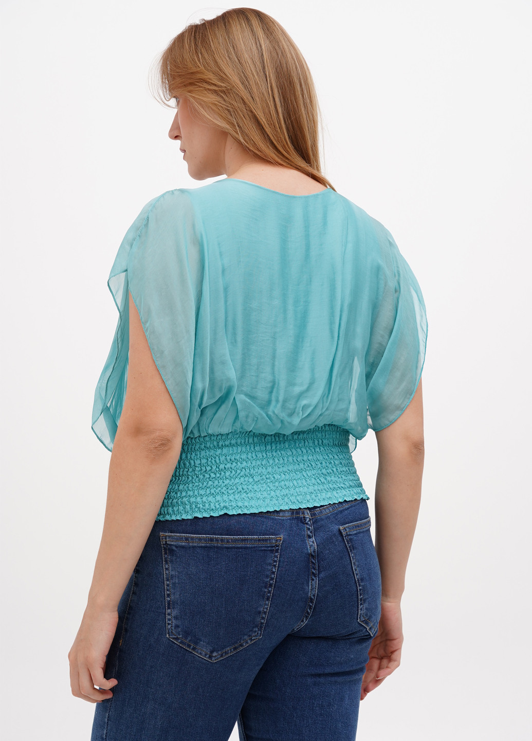 Бирюзовая блуза Pura Seta