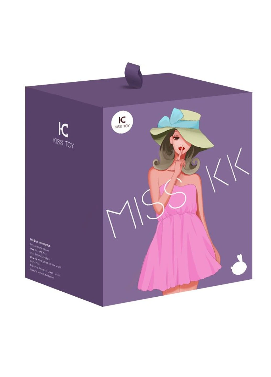 Вакуумний стимулятор з вібрацією Miss KK Purple KisToy (254734284)