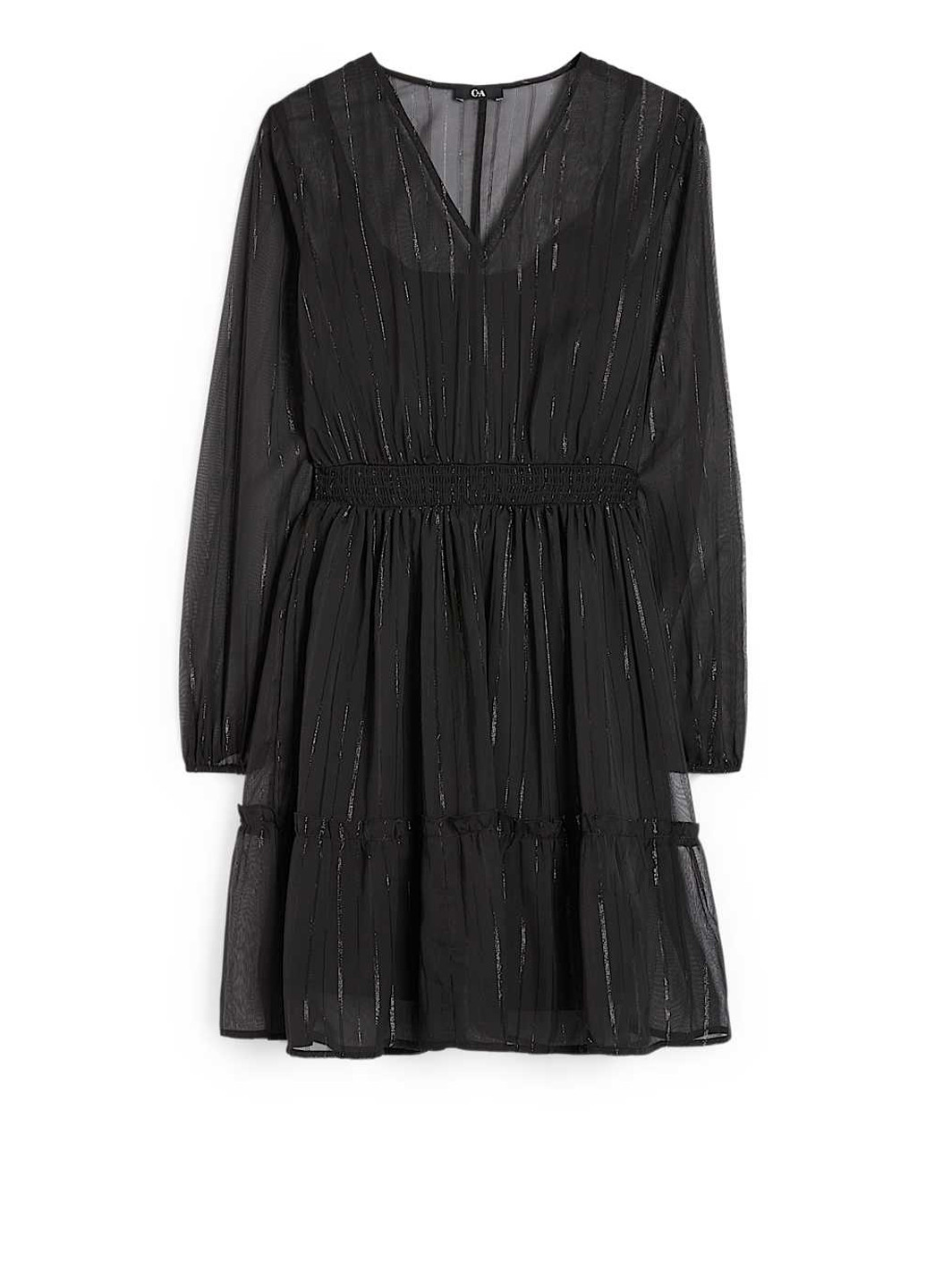 Черное кэжуал платье C&A однотонное