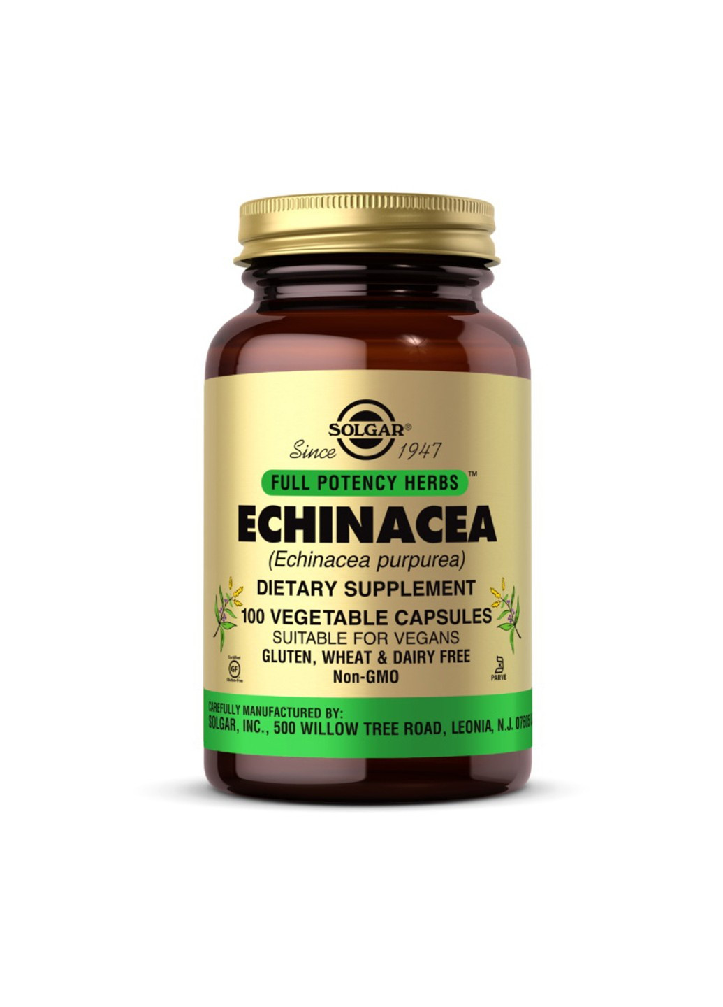Эхинацея Echinacea 100 капсул Solgar (255408818)