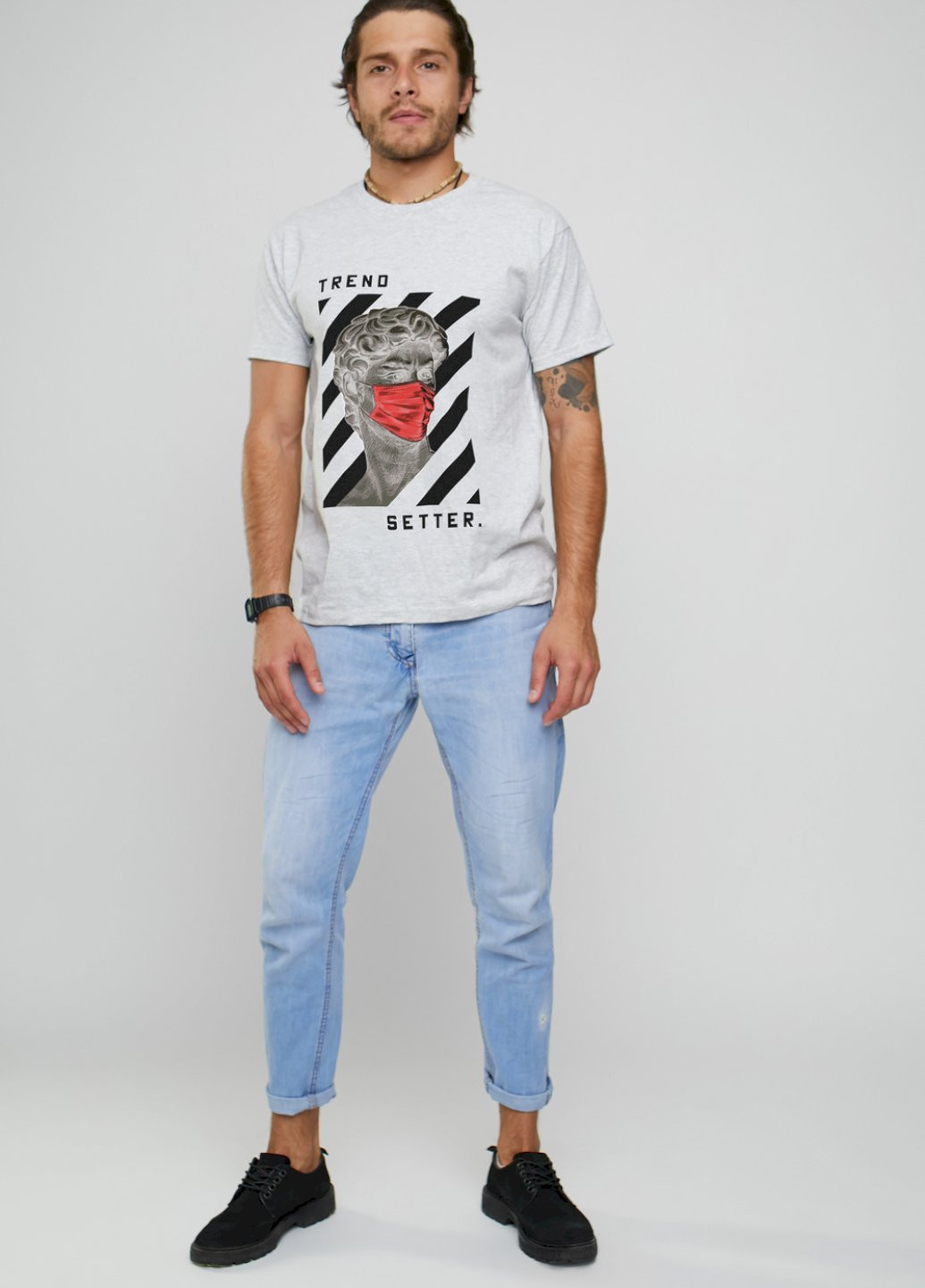 Серая футболка мужская YAPPI