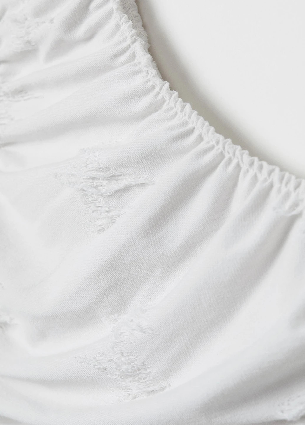 Білий кежуал сукня на одне плече H&M однотонна