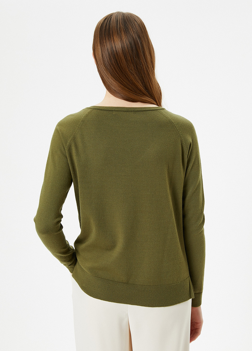 Зеленый демисезонный пуловер пуловер KOTON