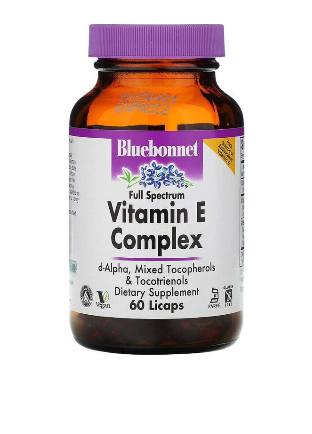 Комплекс витамина E (60 кап.) Bluebonnet Nutrition (251206398)