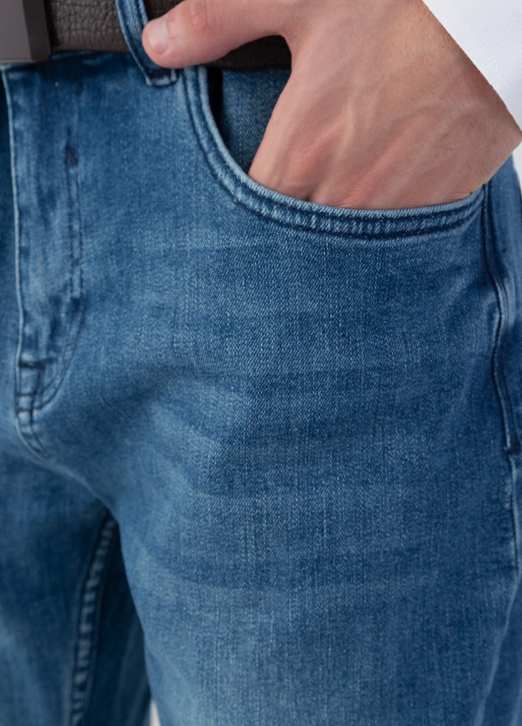 Синие демисезонные джинсы мужские Arber