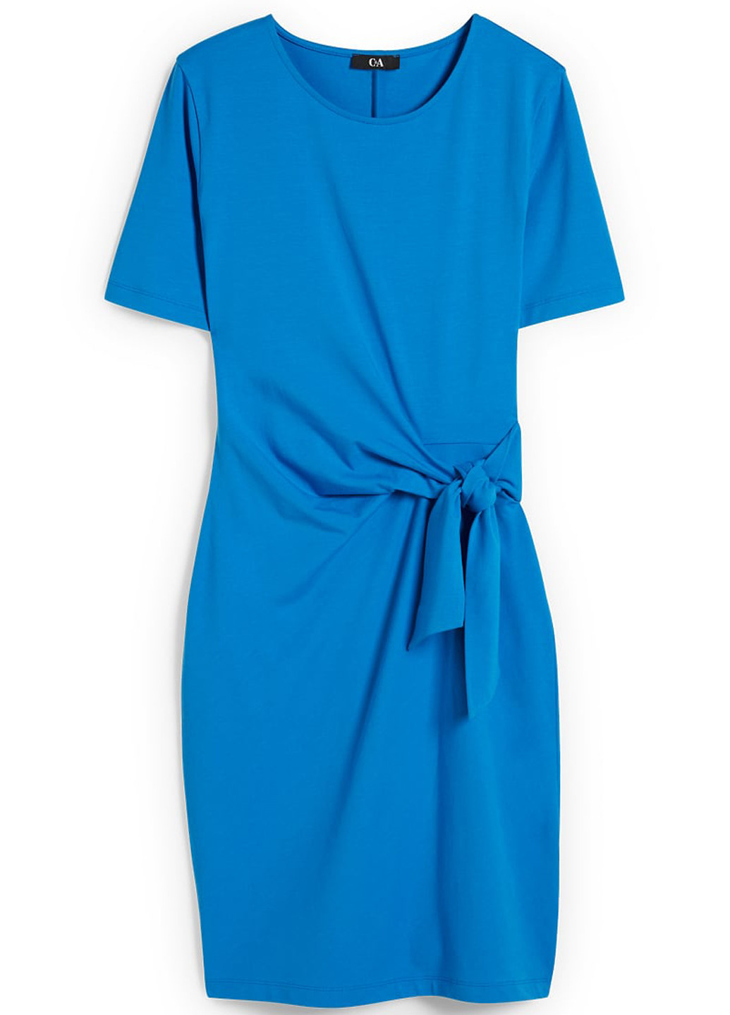 Голубое кэжуал платье C&A однотонное