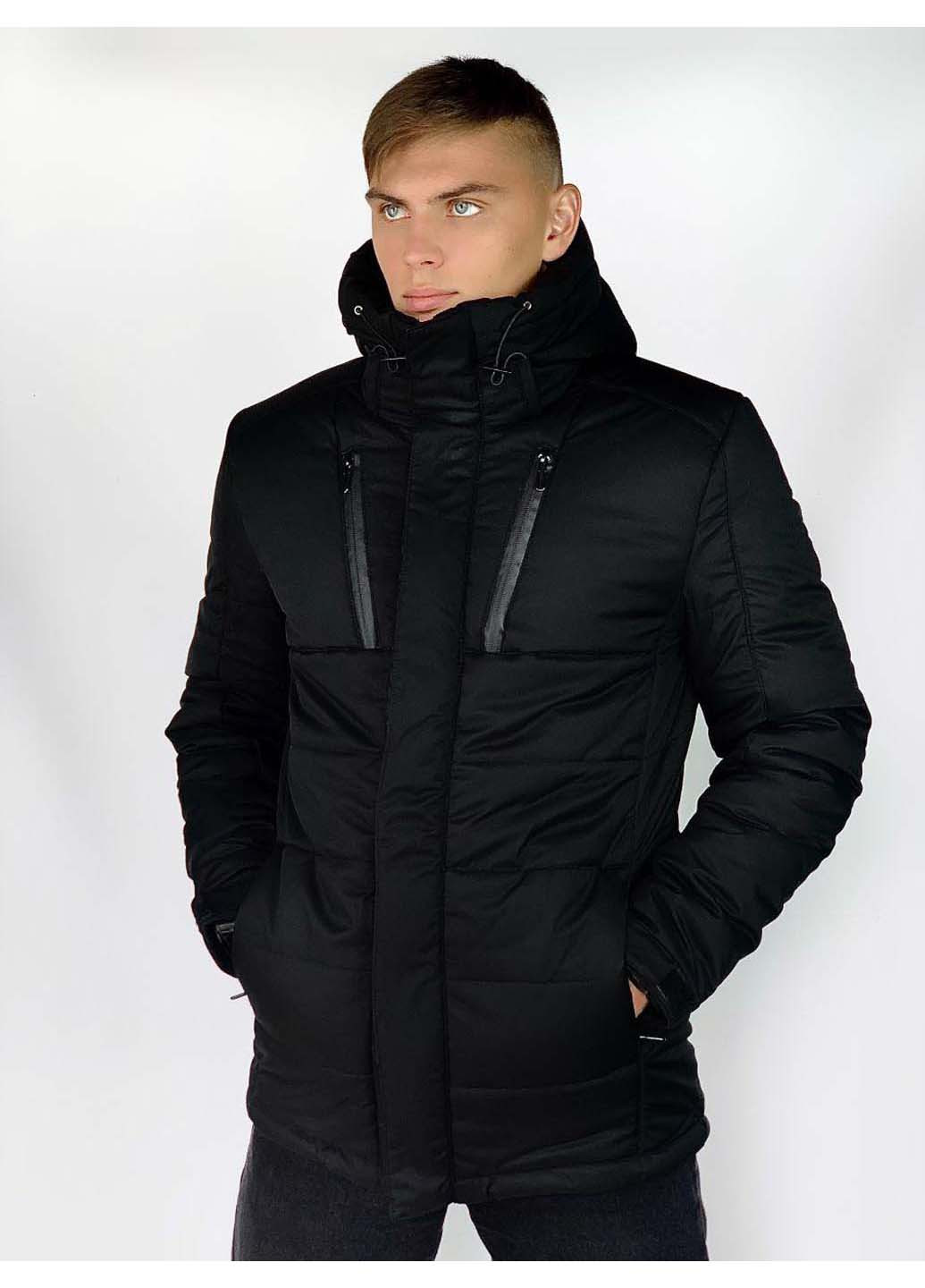 Черная зимняя куртка Intruder