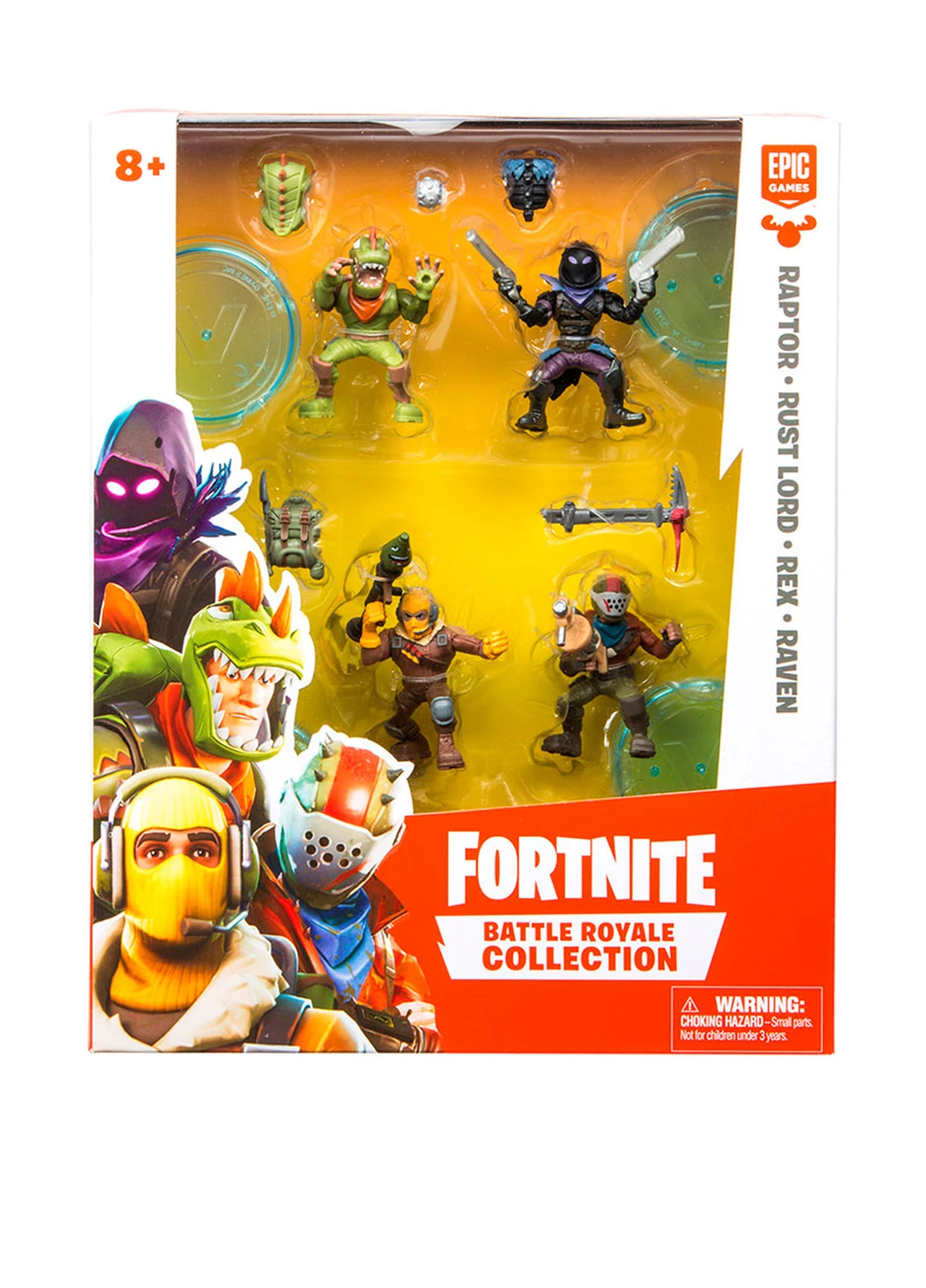 Набір ігрових фігурок серії – РАПТОР, ВОРОН, РЕКС, ВЛАСНИК РЖАВЧИНИ Fortnite (140924255)