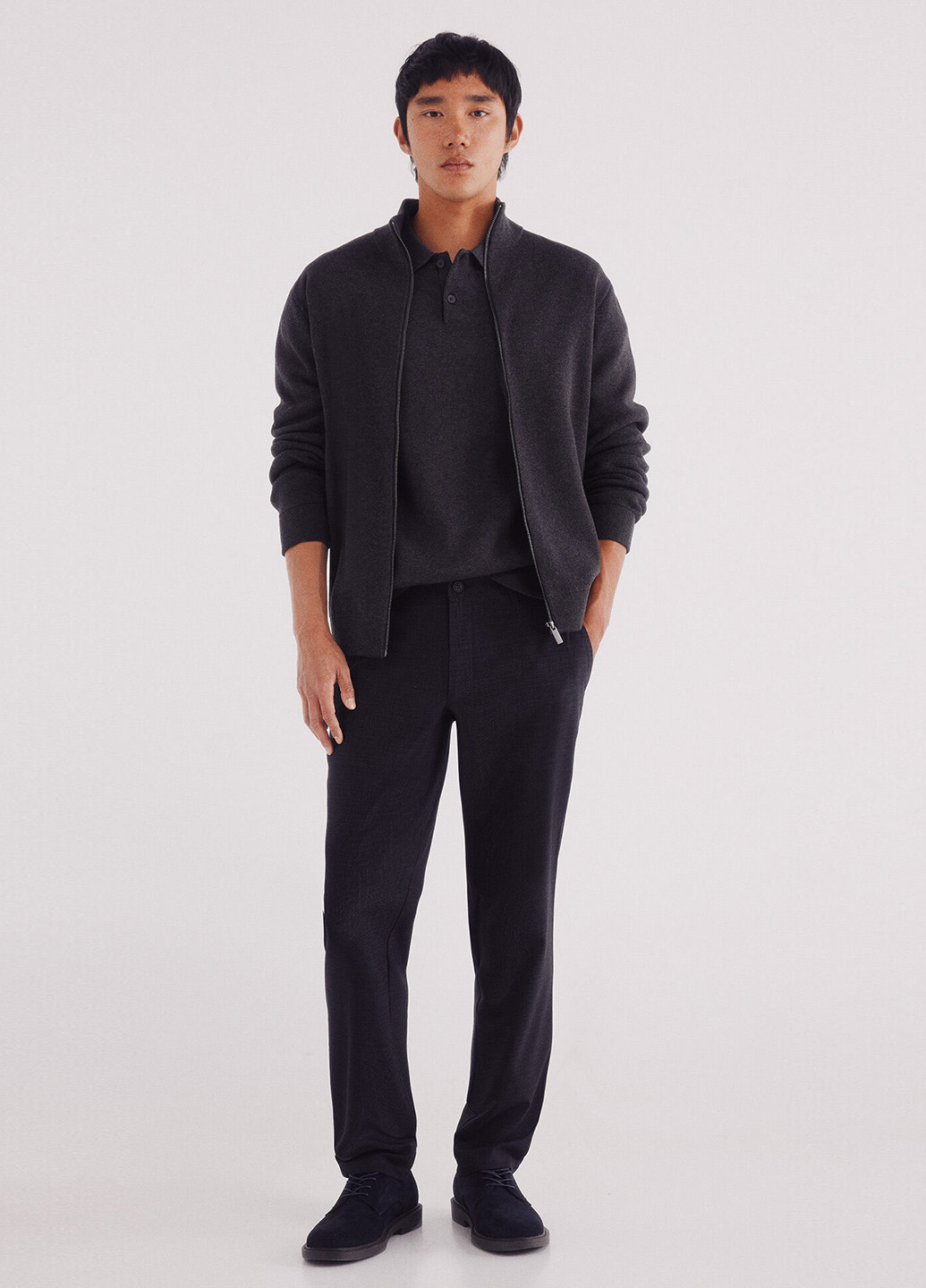 Темно-серый демисезонный кардиган Springfield