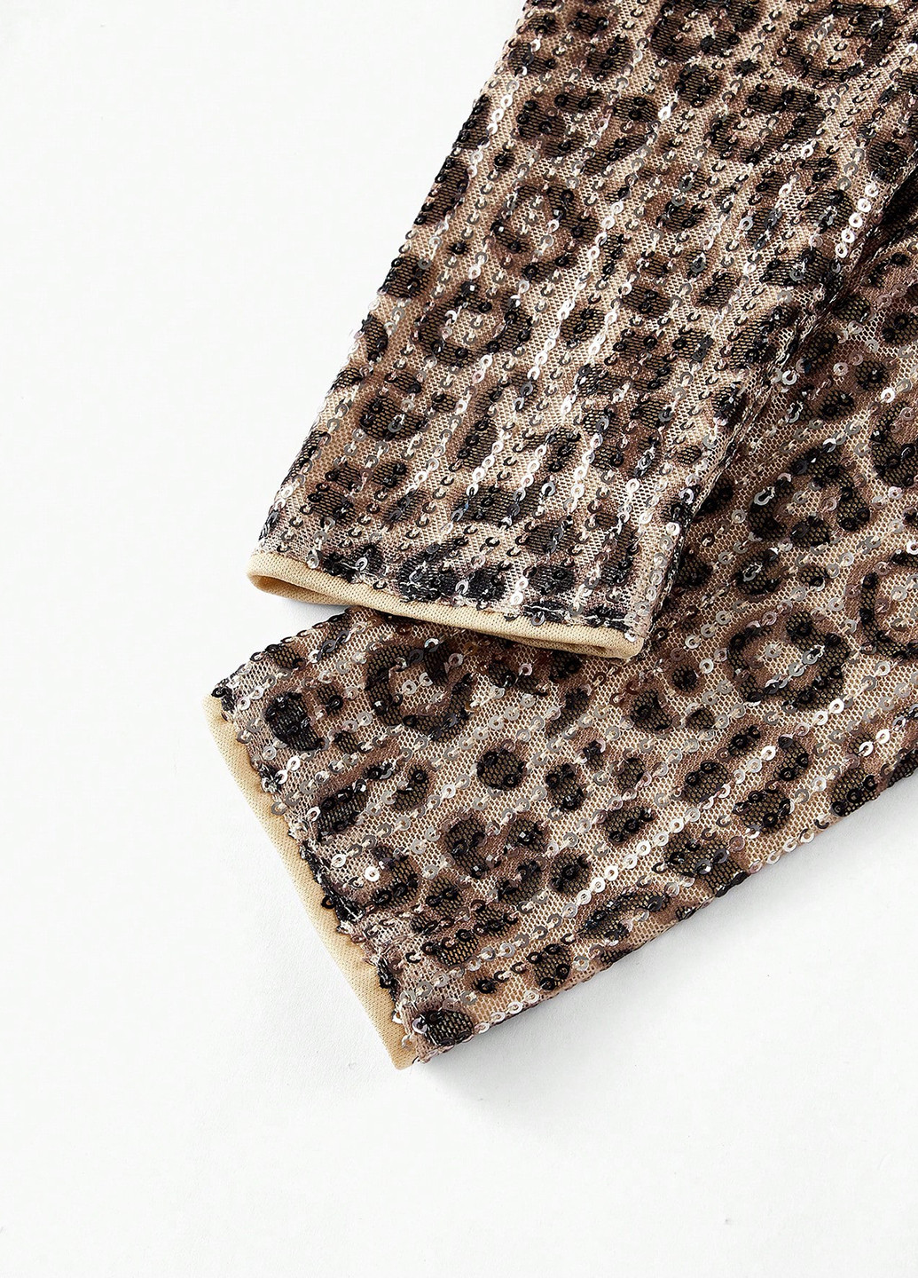 Світло-коричнева вечірня сукня силуетна SHEIN леопардовий