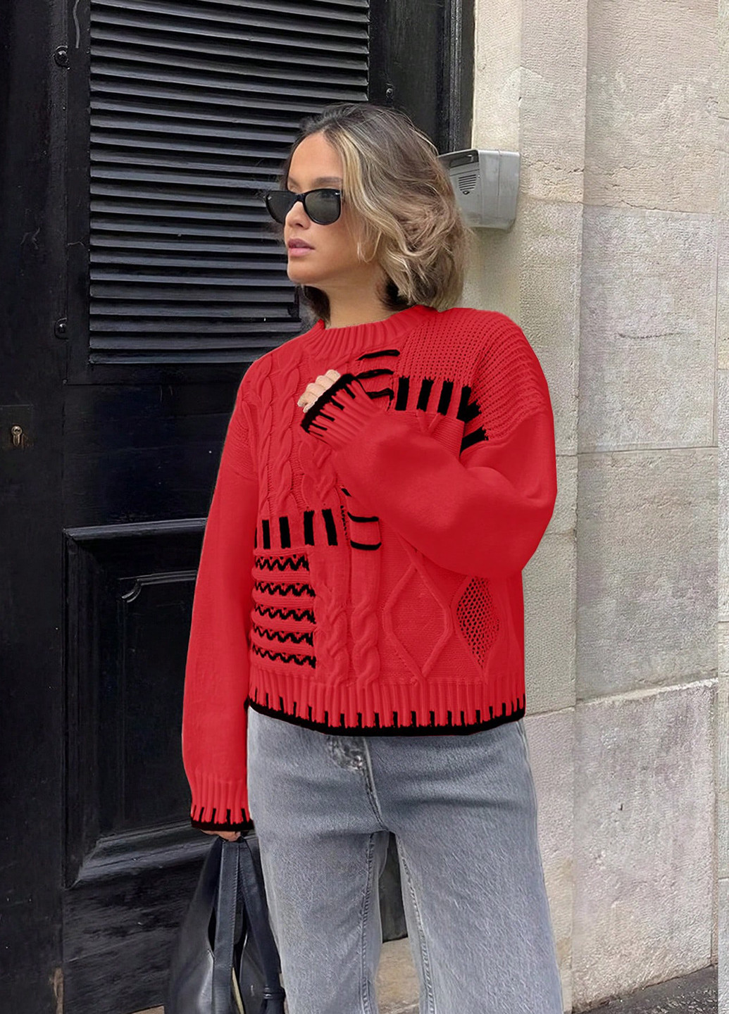 Червоний демісезонний джемпер джемпер SHEIN