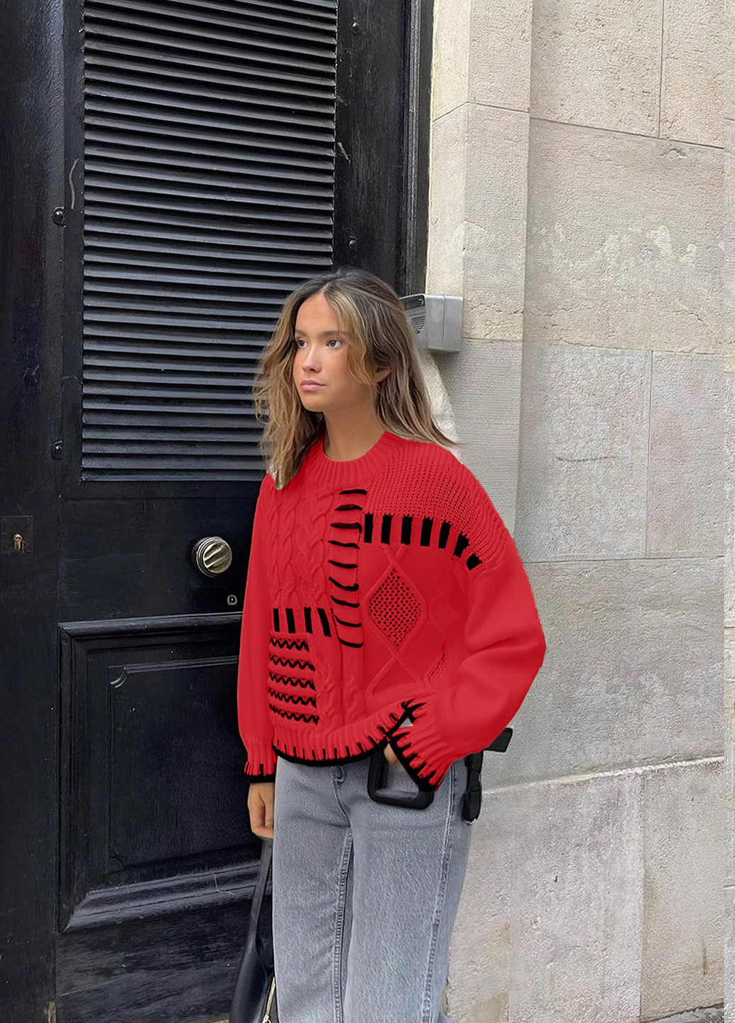 Червоний демісезонний джемпер джемпер SHEIN