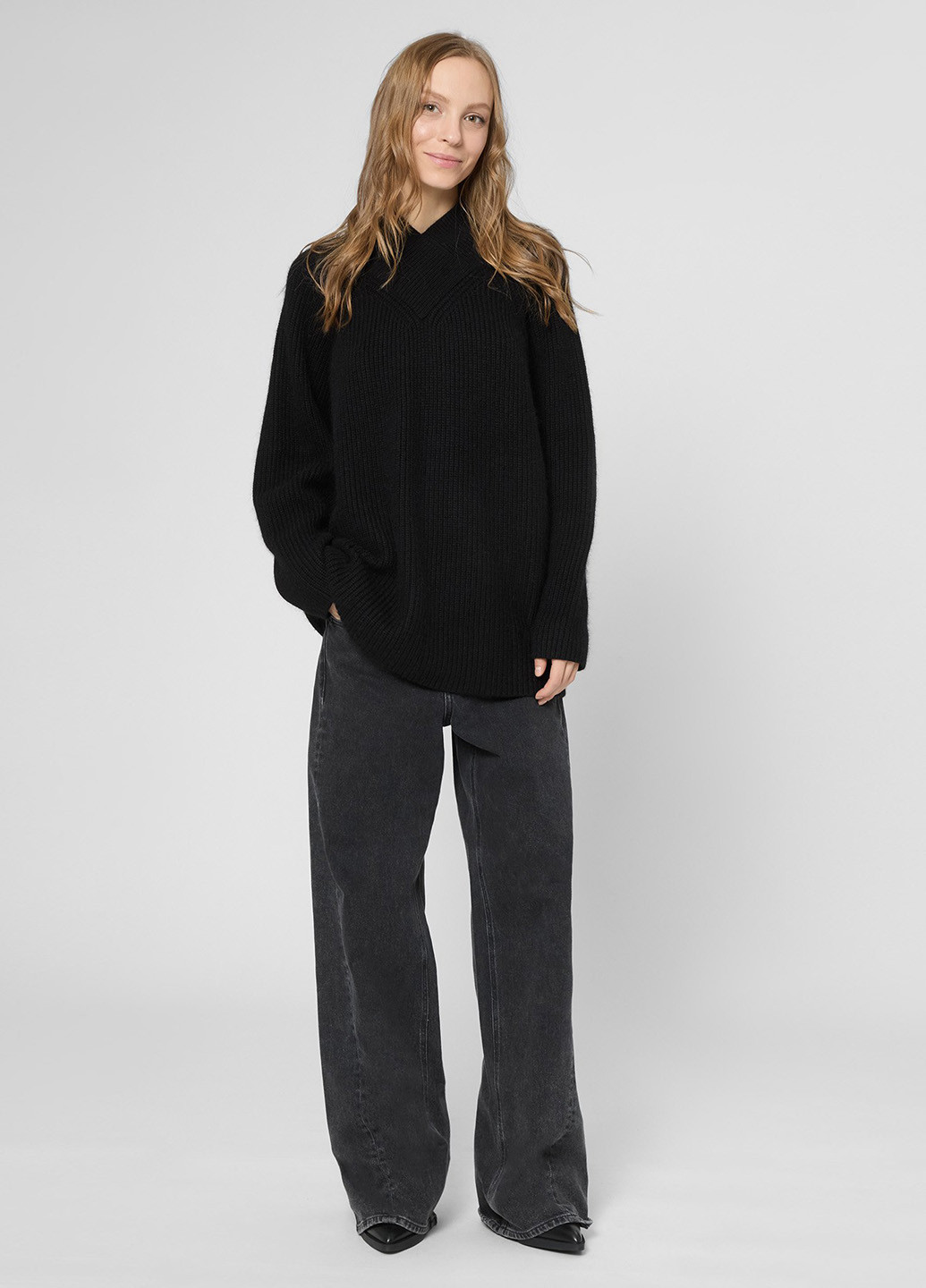 Чорний демісезонний пуловер пуловер PRPY