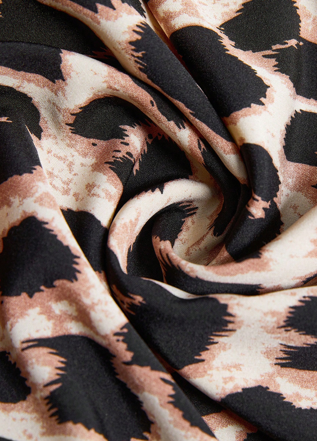 Комбінована кежуал сукня а-силует, з відкритими плечима, з відкритою спиною SHEIN леопардовий