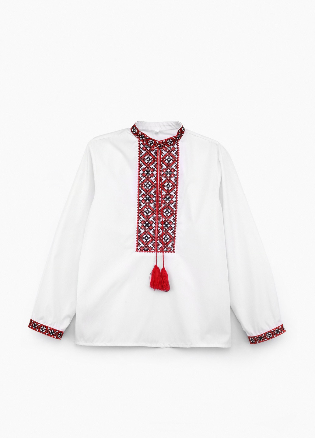 Рубашка вышиванка Козачок однотонная красная праздничная