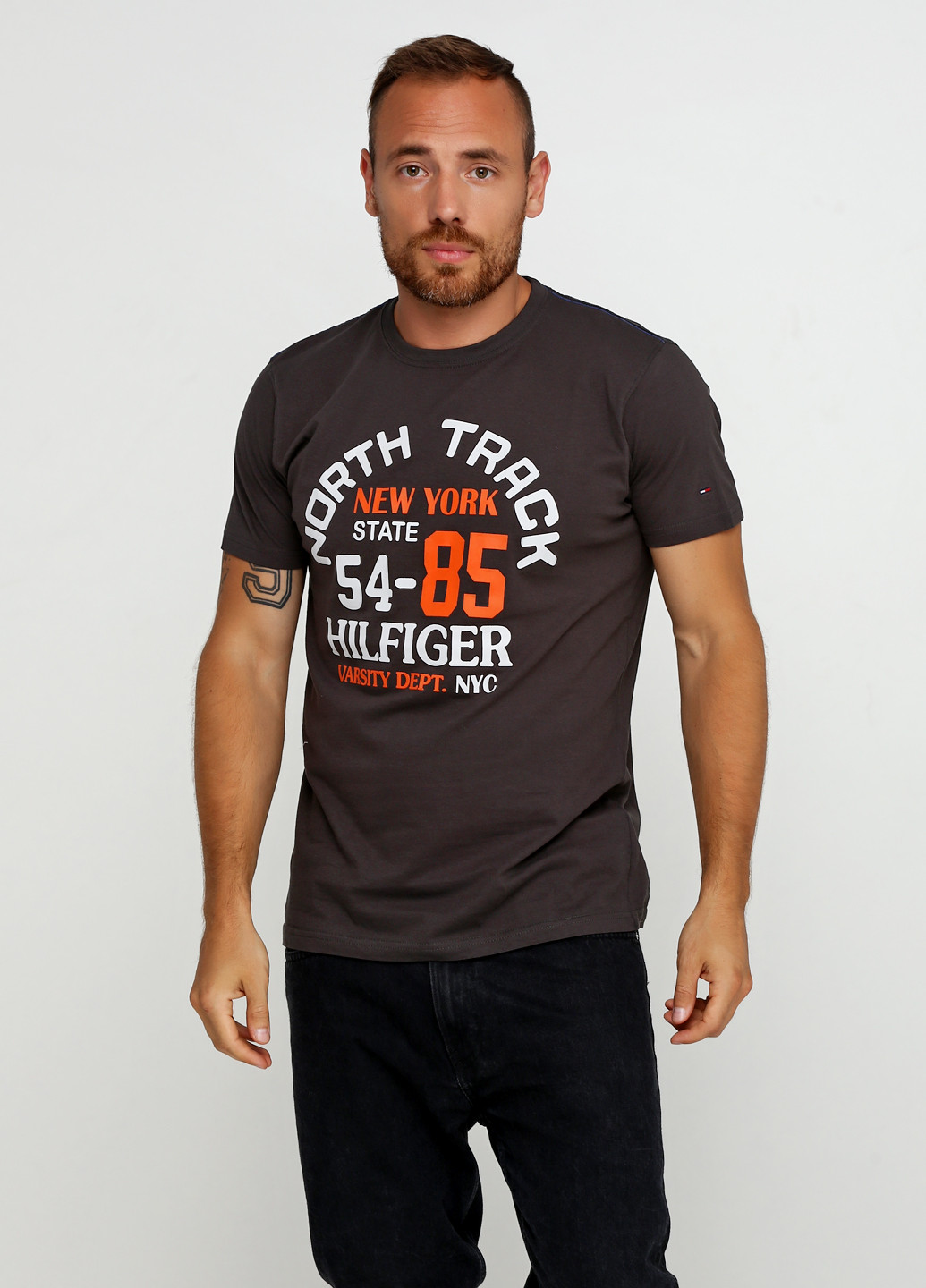 Темно-серая футболка Tommy Hilfiger