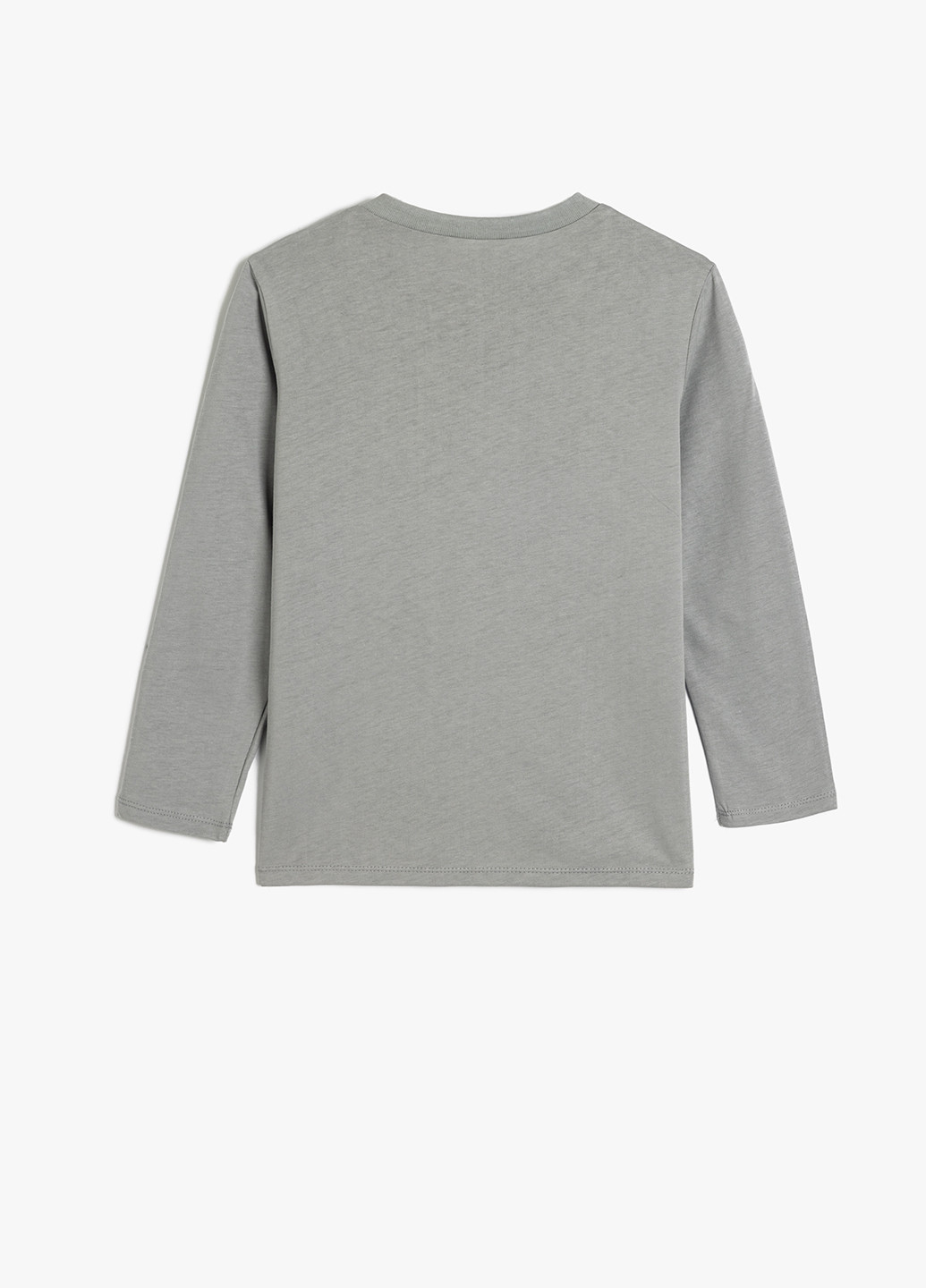 Серый демисезонный кэжуал лонгслив KOTON с рисунком