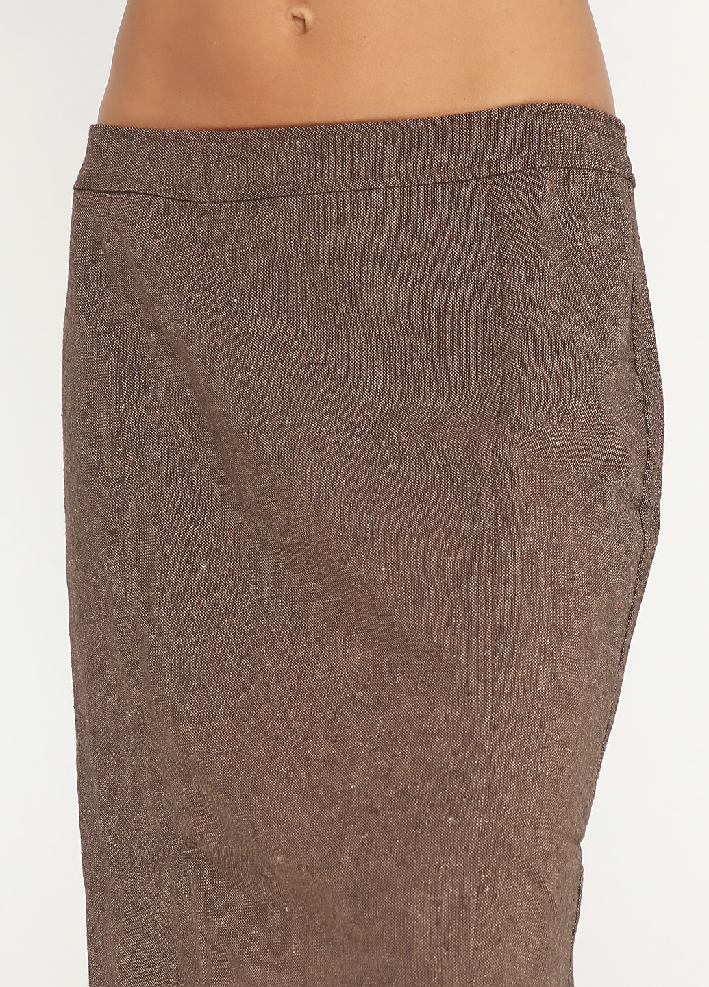 Темно-коричневая кэжуал с геометрическим узором юбка B.P.C. миди