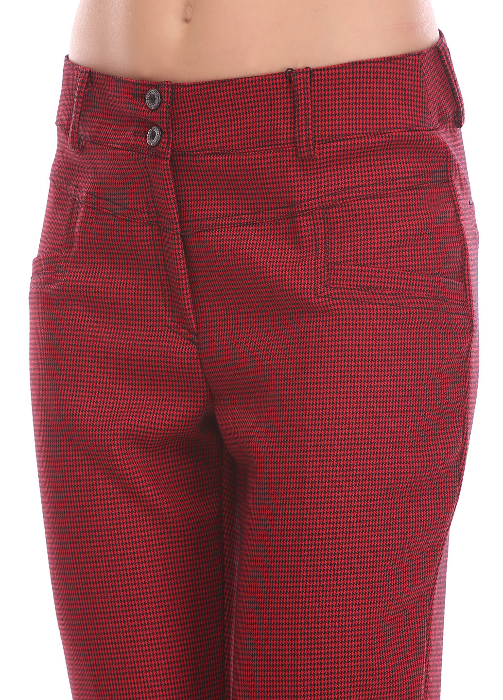 Красные кэжуал демисезонные брюки Ut