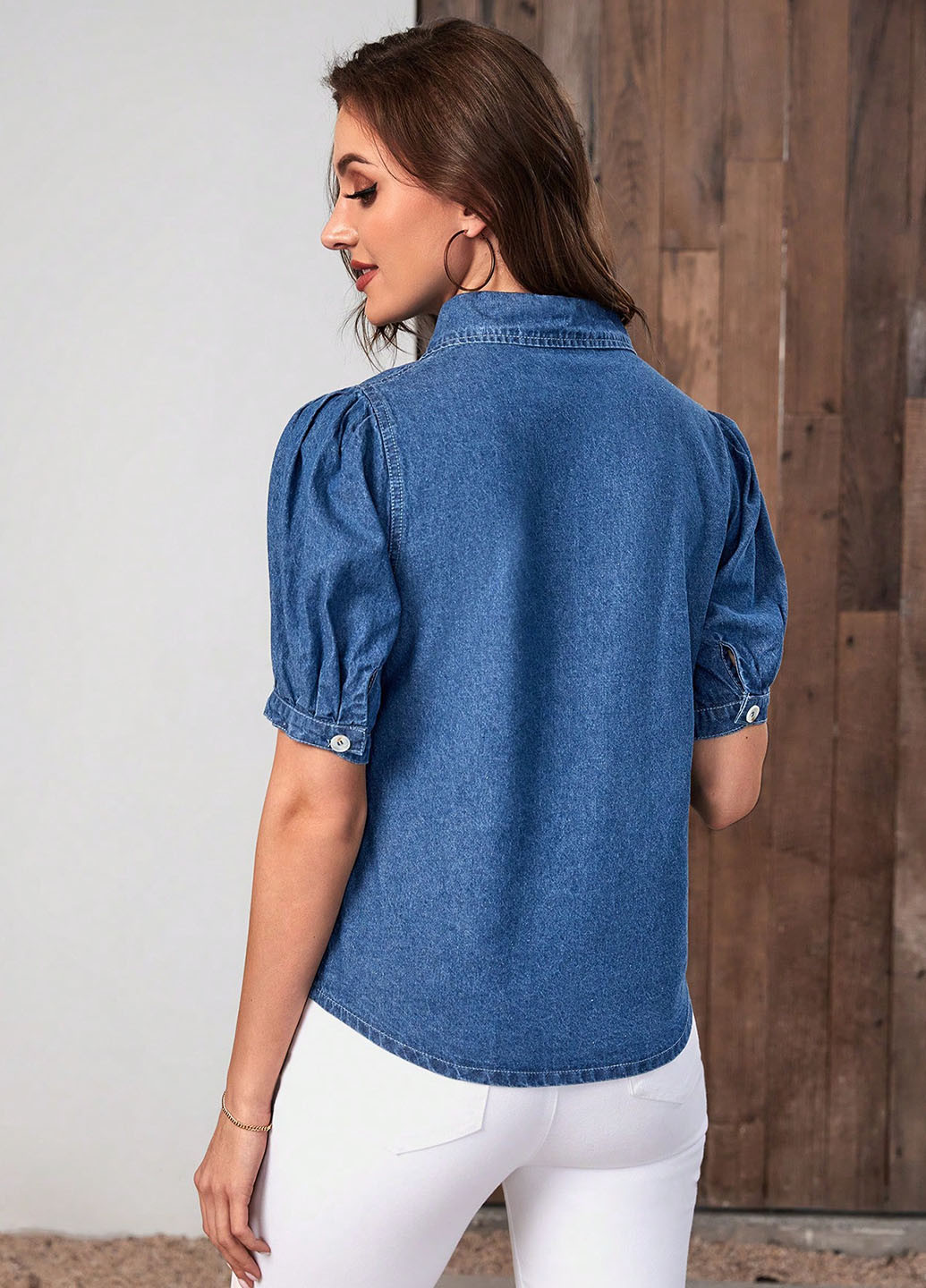 Синяя блуза SHEIN